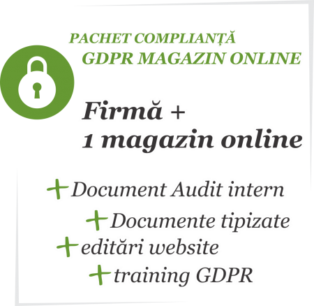 Pachet complianță GDPR magazin online (Shop)