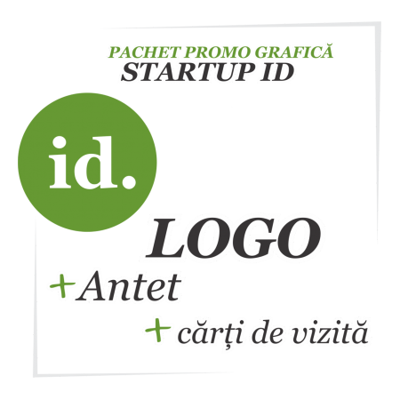 Ofertă grafică Startup ID - logo, cărți de vizită, antet