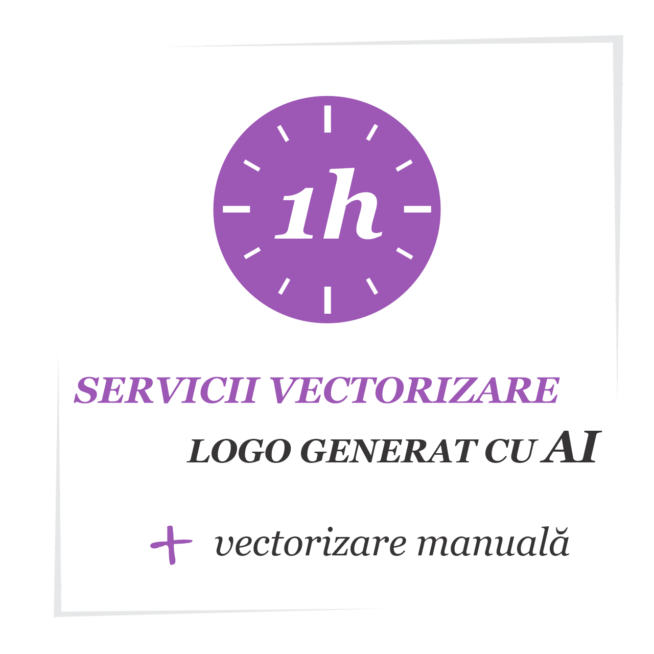 Servicii vectorizare logo generat cu AI